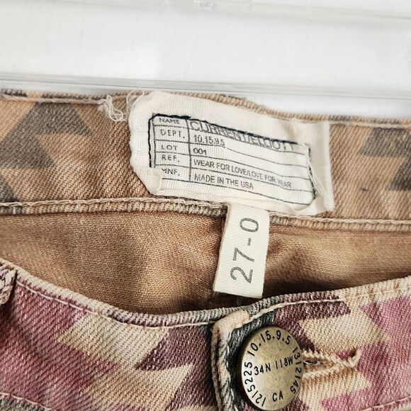Current Elliott Desert Navajo print jeans size 27 - Picture 2 of 5